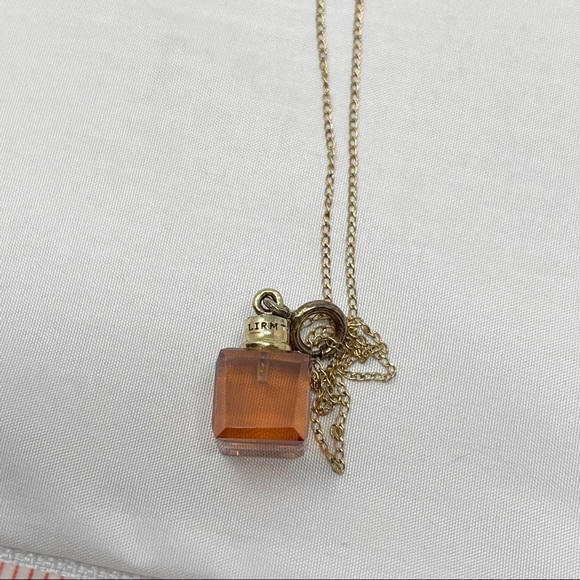 Lirm Thai Amber Colored CZ 925 Sterling Silver Dainty Necklace - Picture 5 of 9